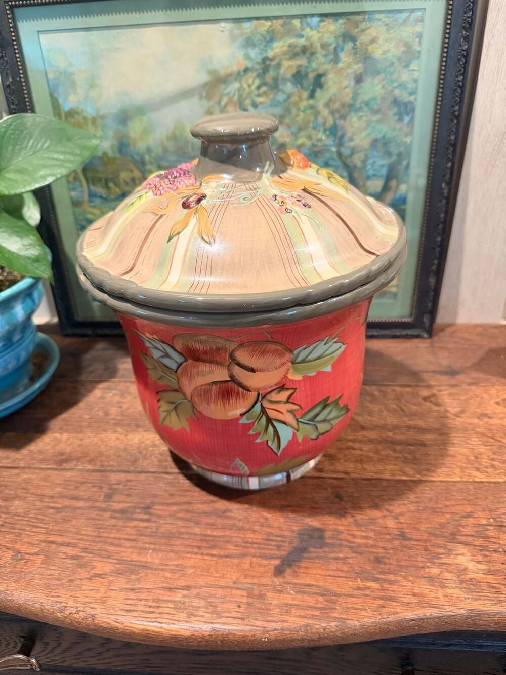 Tracy Porter Octavia Hill Garden Collection Ceramic Cookie Jar with Lid